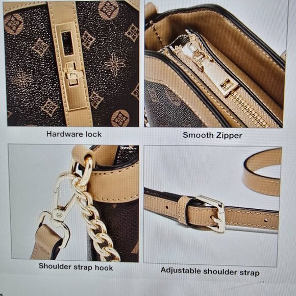 Fashion Floral Monogram Small Crossbody Bag - Picture 10 of 11